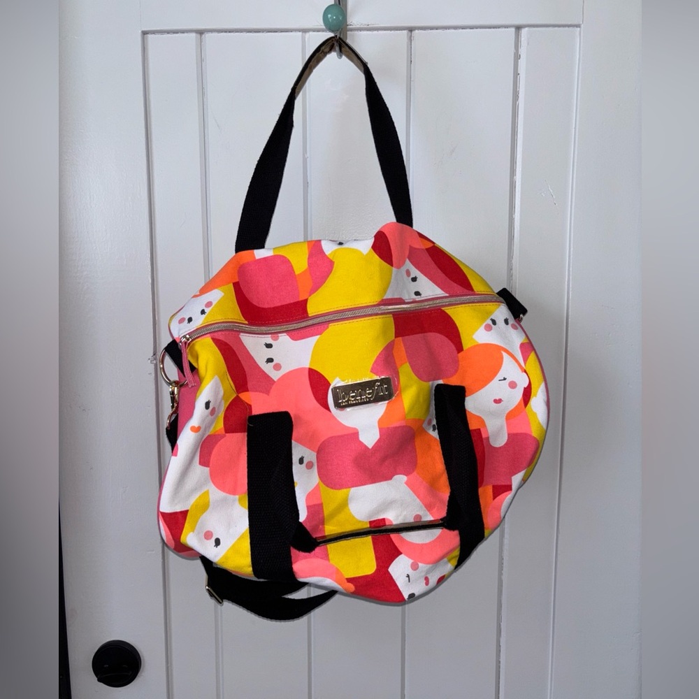 Benefit San Francisco Multi Colored Duffle Bag